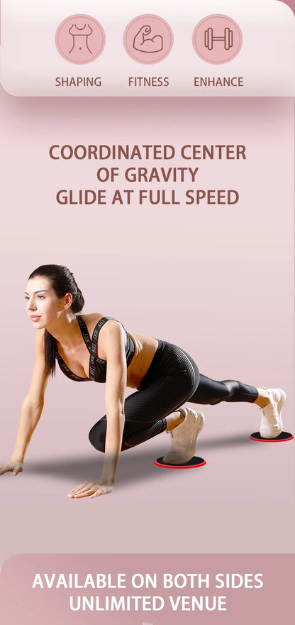 Solid Color Yoga Sliding Discs