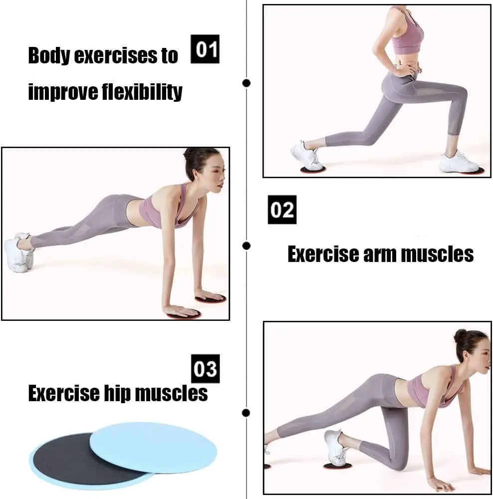 Solid Color Yoga Sliding Discs