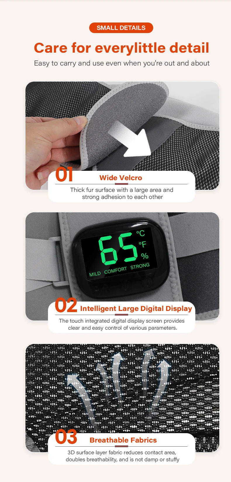 Heating Vibration Massager Belt