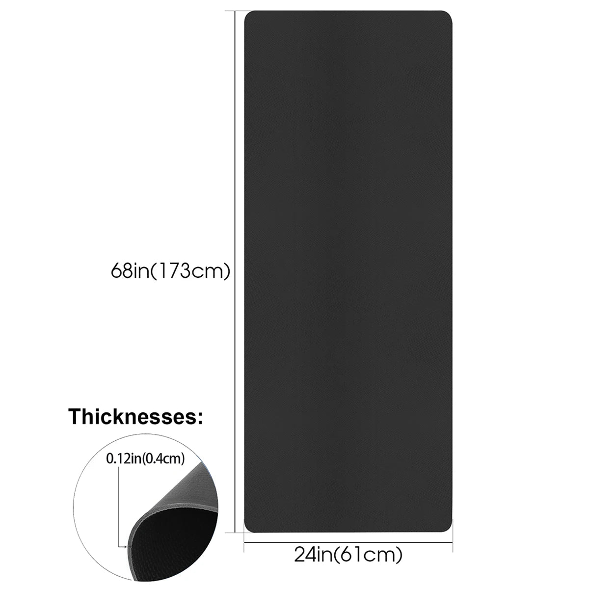 4mm Thick Anti-Slip EVA Yoga Mat