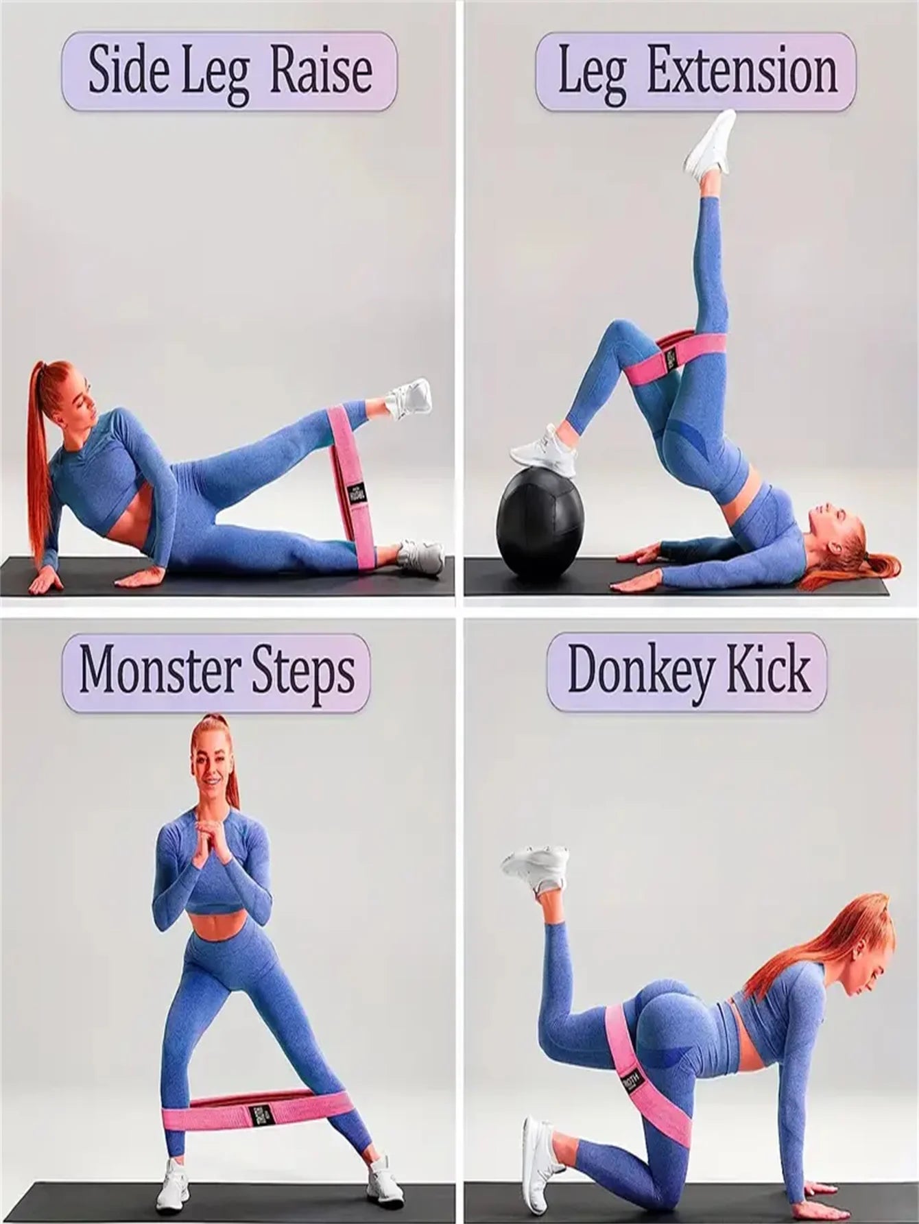 Pilates Yoga Resistance Bands Set