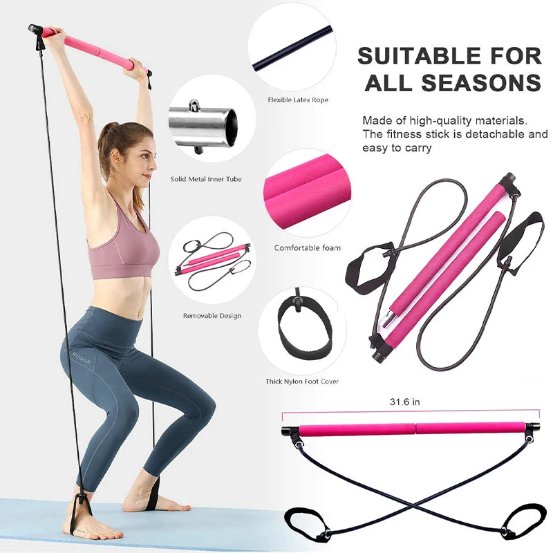 Multifunctional Pilates Bar Kit