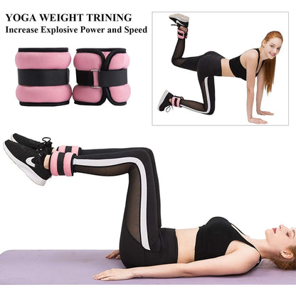 Pair Adjustable Ankle & Wrist Weights
