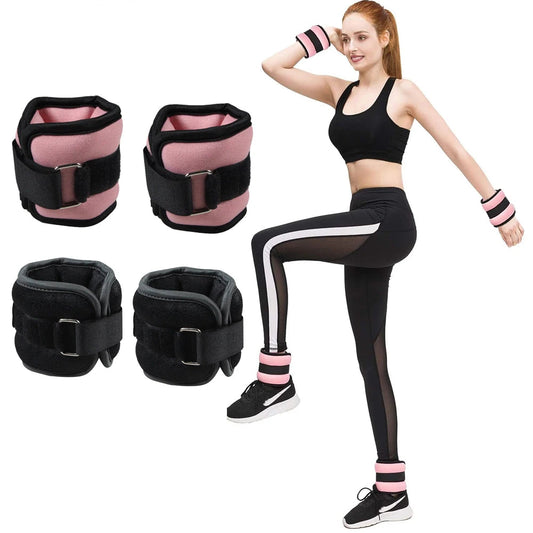 Pair Adjustable Ankle & Wrist Weights