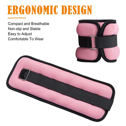 Pair Adjustable Ankle & Wrist Weights
