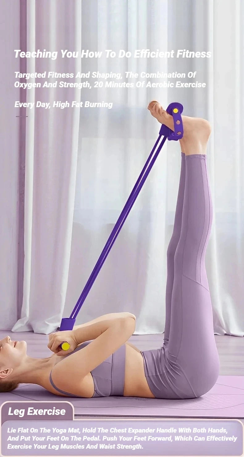 Premium Six-Tube Pedal Exerciser