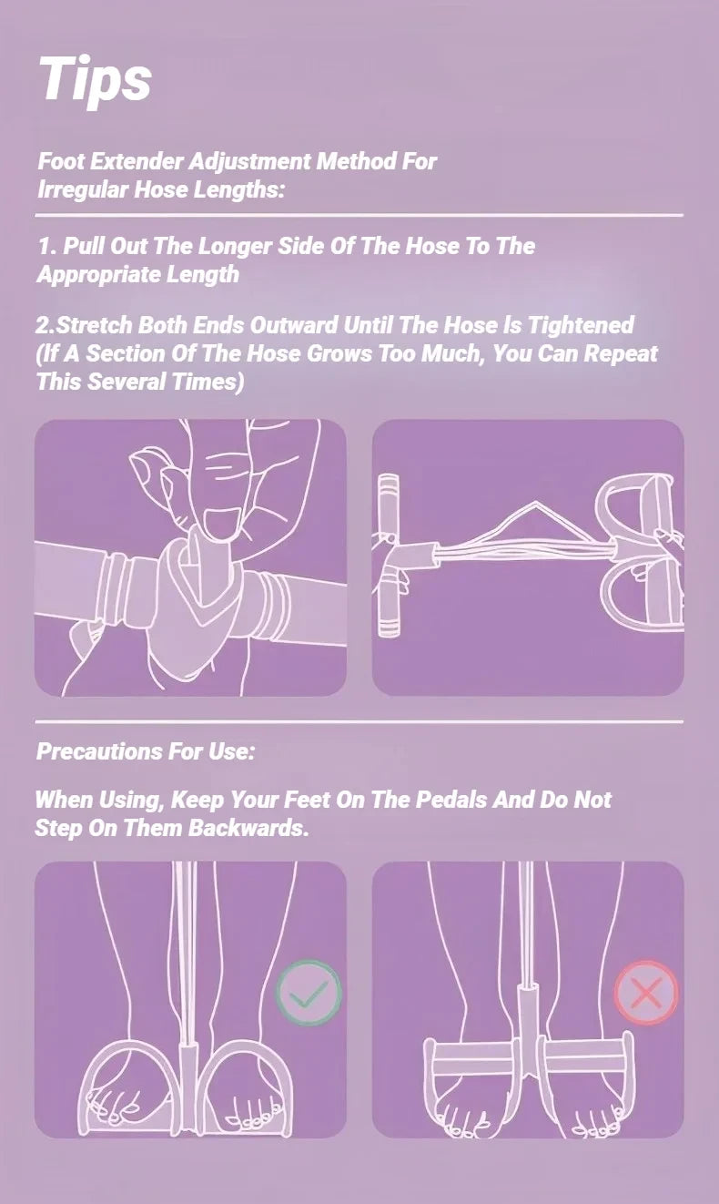 Premium Six-Tube Pedal Exerciser