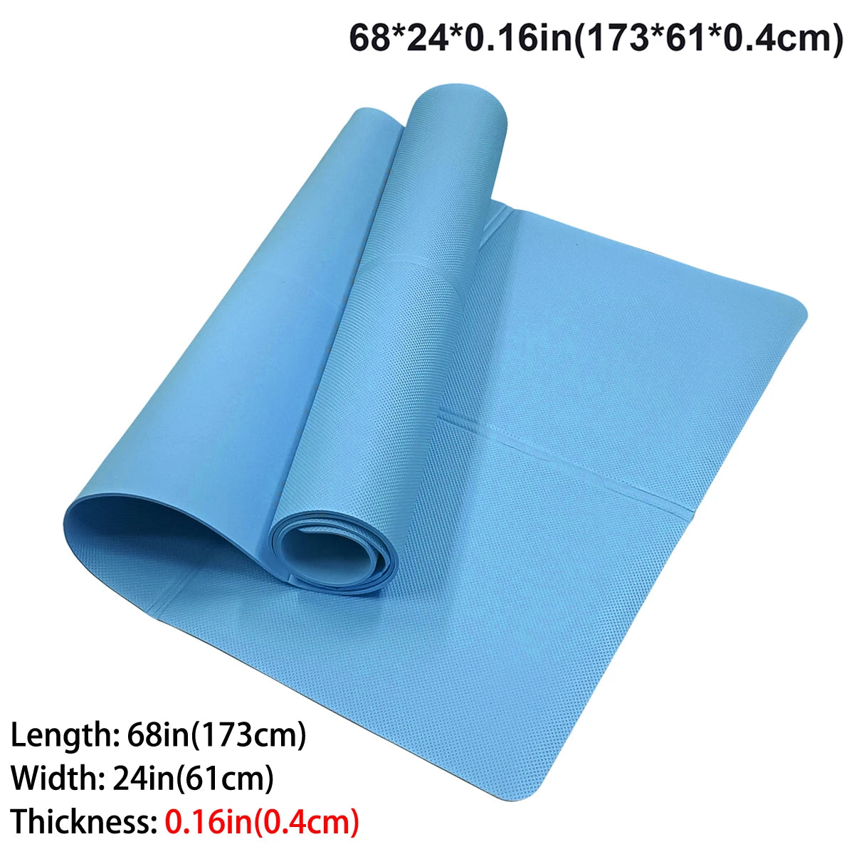 4mm Thick Anti-Slip EVA Yoga Mat