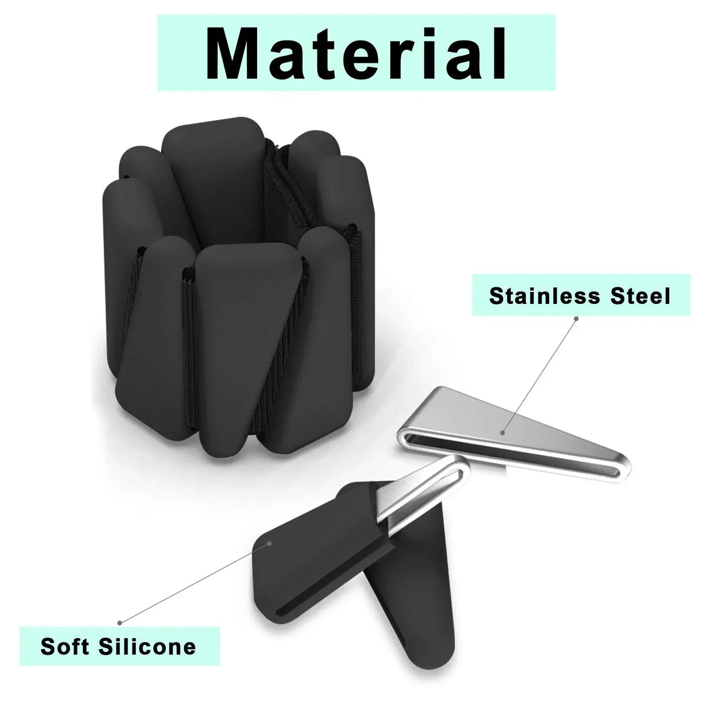 Adjustable Triangle Silicone Wrist/Ankle Weights