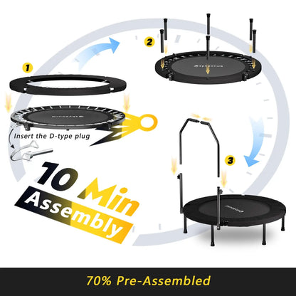 40" Foldable Mini Rebounder Trampoline