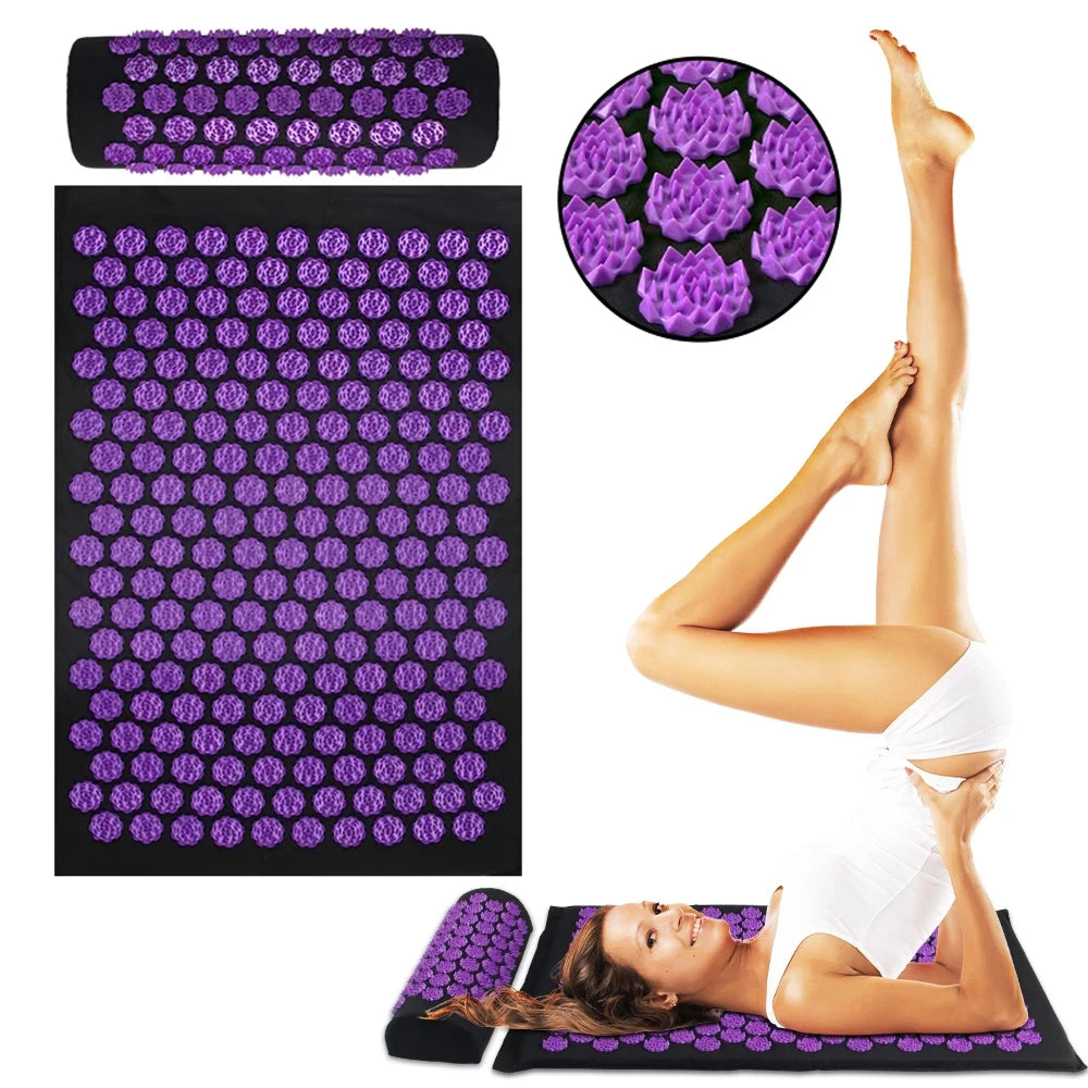 Acupressure Yoga Mat & Pillow Set