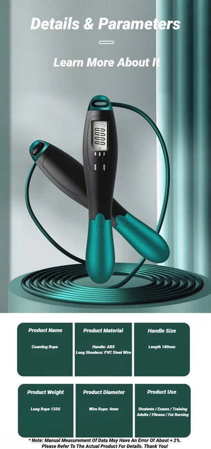 Digital Counting Adjustable Jump Rope